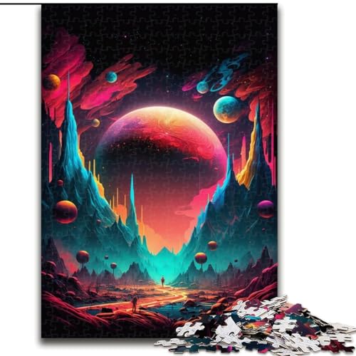 Puzzle für Erwachsene, 1000 Teile, Milchstraßenlandschaft, aus Pappe, anspruchsvolles Denkspiel für Teenager, unterhaltsames interaktives Spiel für die ganze Familie, 1000 Teile(26x38cm) von XHAXING