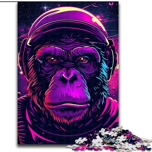 Puzzle für Erwachsene, 1000 Teile, Musik-Affen-Puzzle aus Pappe, Spaß für die ganze Familie, Basteln, perfekt für Geburtstage, Feiertage, 1000 Stück(26x38cm) von XHAXING