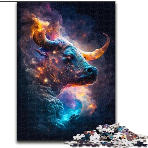 Puzzle für Erwachsene, 1000 Teile, Nebulae Bulls, Puzzle aus Holz, anspruchsvolles Denkspiel für Teenager, unterhaltsames interaktives Spiel für die ganze Familie, 1000 Teile(50x75cm) von XHAXING