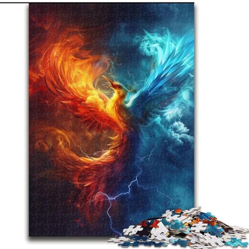 Puzzle für Erwachsene, 1000 Teile, Phönix-Wolken, aus Pappe, interaktives Familienspiel, Denksport-Geschenk, Lernspielzeug, 1000 Teile(26x38cm) von XHAXING