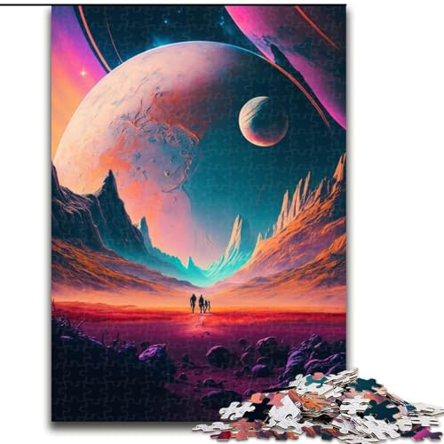 Puzzle für Erwachsene, 1000 Teile, Planetenexplosion, aus Pappe, anspruchsvolles Denkspiel für Teenager, Spaß für den Spieleabend mit der Familie, 1000 Teile(26x38cm) von XHAXING