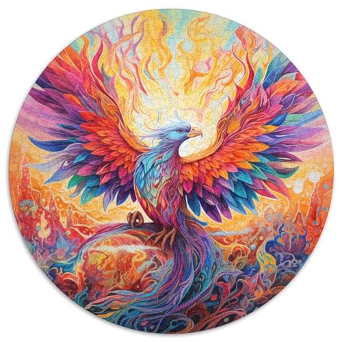Puzzle für Erwachsene, 1000 Teile, Psychedelischer Phönixvogel, 1000-teiliges Puzzle mit interaktivem Familienspiel, Kinder ab 14 Jahren (67,5 x 67,5 cm) von XHAXING