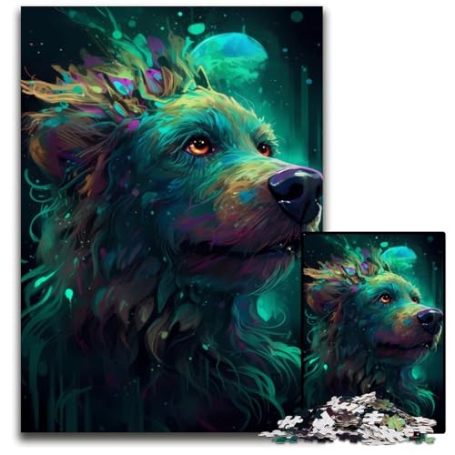 Puzzle für Erwachsene, 1000 Teile, Pudelhund, Holzpuzzle für Erwachsene, Denkspiel für Teenager und Familieninteraktion, 50x75cm Puzzle für Erwachsene, 1000 Teile, Pudelhund, Holzpuzzle für Erwachsene, Denkspiel für Teenager und Familieninteraktion, 50x75cm von XHAXING