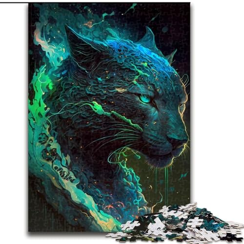 Puzzle für Erwachsene, 1000 Teile, Puma-Puzzle, skurrile Puzzles aus Pappe, anspruchsvolles Denkspiel für Teenager, unterhaltsames interaktives Spiel für die ganze Familie, 1000 Teile(26x38cm) von XHAXING