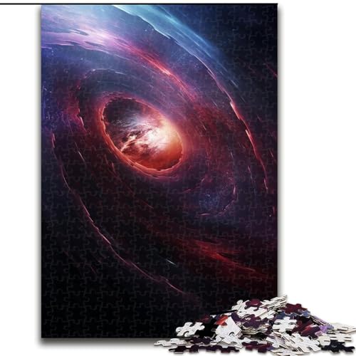 Puzzle für Erwachsene, 1000 Teile, Schwarzes Loch im Himmel, Puzzle aus Pappe, Teenager, Stressabbau, Cooles einzigartiges Geschenk für die Familie, 1000 Teile(26x38cm) von XHAXING