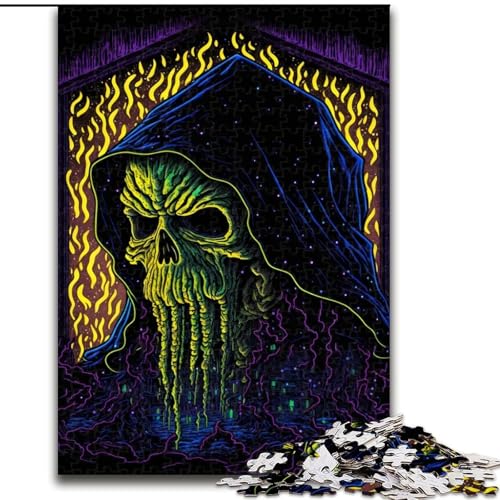 Puzzle für Erwachsene, 1000 Teile, Schwarzlicht-Entität, aus Pappe, anspruchsvolles Denkspiel für Teenager, Spaß für den Spieleabend mit der Familie, 1000 Teile(26x38cm) von XHAXING