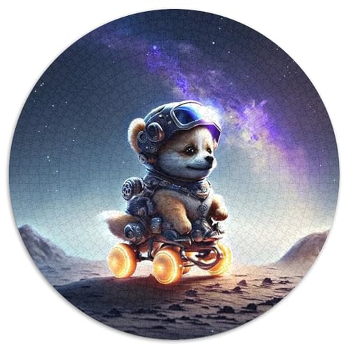 Puzzle für Erwachsene, 1000 Teile, Space Dog, schwierige Puzzles für Erwachsene, Weihnachten oder Geburtstage (Größe 67,5 x 67,5 cm) von XHAXING