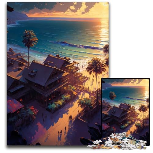 Puzzle für Erwachsene, 1000 Teile, Strandresort, Holzpuzzle für Erwachsene, Denkspiel für Teenager und Familieninteraktion, 50x75cm Puzzle für Erwachsene, 1000 Teile, Strandresort, Holzpuzzle für Erwachsene, Denkspiel für Teenager und Familieninteraktion, 50x75cm von XHAXING