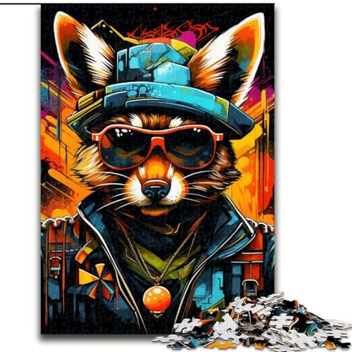 Puzzle für Erwachsene, 1000 Teile, Tier-Fuchs-Puzzle aus Holz, anspruchsvolles Denkspiel für Teenager, unterhaltsames interaktives Spiel für die ganze Familie, 1000 Teile(50x75cm) von XHAXING