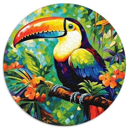 Puzzle für Erwachsene, 1000 Teile, Tier-Tukane, Papierpuzzle, perfekt für Familienspaß an Weihnachten, Thanksgiving, Geburtstagen und Ostern (67,5 x 67,5 cm) von XHAXING