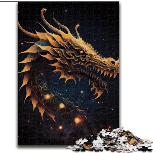 Puzzle für Erwachsene, 1000 Teile, Tiere, Drachen, Puzzle aus Holz, Stressabbau für Teenager, Cooles einzigartiges Geschenk für die Familie, 1000 Teile(50x75cm) von XHAXING