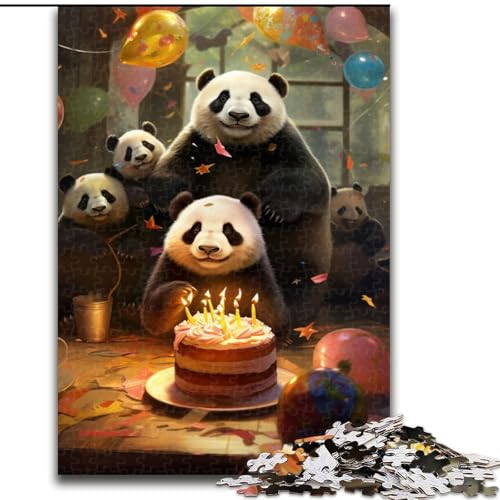 Puzzle für Erwachsene, 1000 Teile, Tierparty-Puzzle aus Holz, anspruchsvolles Denkspiel für Teenager, Spaß für den Familienspieleabend, 1000 Teile(50x75cm) von XHAXING