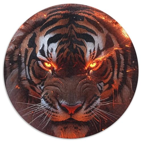 Puzzle für Erwachsene, 1000 Teile, Tiger-Papierpuzzle, Denksportaufgabe, Spiel für Erwachsene, interaktive Familienaktivität (Größe 67,5 x 67,5 cm) von XHAXING