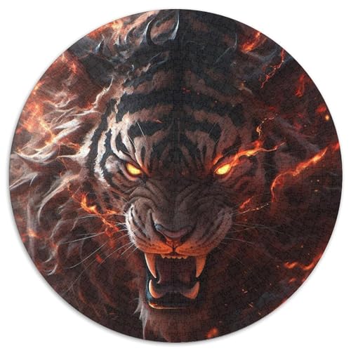 Puzzle für Erwachsene, 1000 Teile, Tiger-Papierpuzzle, Denksportaufgabe, Spiel für Erwachsene, interaktive Familienaktivität (Größe 67,5 x 67,5 cm) von XHAXING
