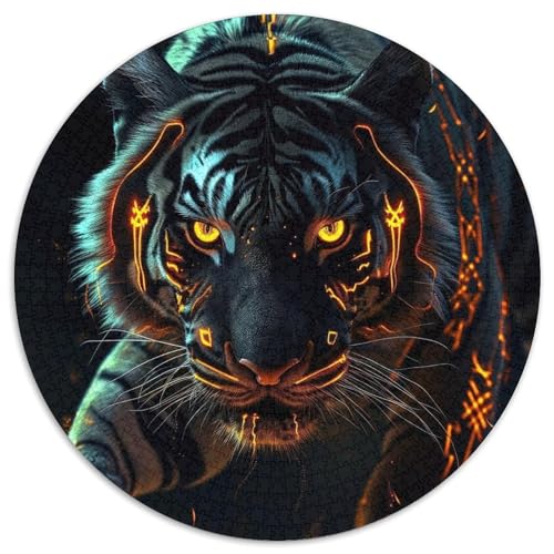 Puzzle für Erwachsene, 1000 Teile, Tiger-Puzzle, Stressabbau für Teenager, Cooles, einzigartiges Geschenk für die Familie (67,5 x 67,5 cm) von XHAXING