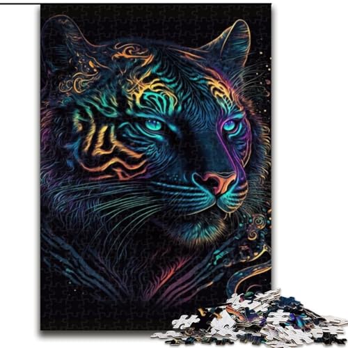 Puzzle für Erwachsene, 1000 Teile, Tiger-Puzzle, aus Pappe, Spaß für die ganze Familie, Basteln, perfekt für Geburtstage, Feiertage, 1000 Teile(26x38cm) von XHAXING