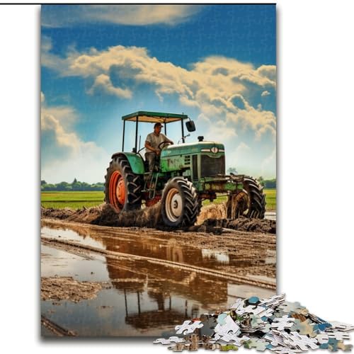 Puzzle für Erwachsene, 1000 Teile, Traktor-Anbaugeräte, aus Pappe, anspruchsvolles Denkspiel für Teenager, unterhaltsames interaktives Spiel für die ganze Familie, 1000 Teile(26x38cm) von XHAXING