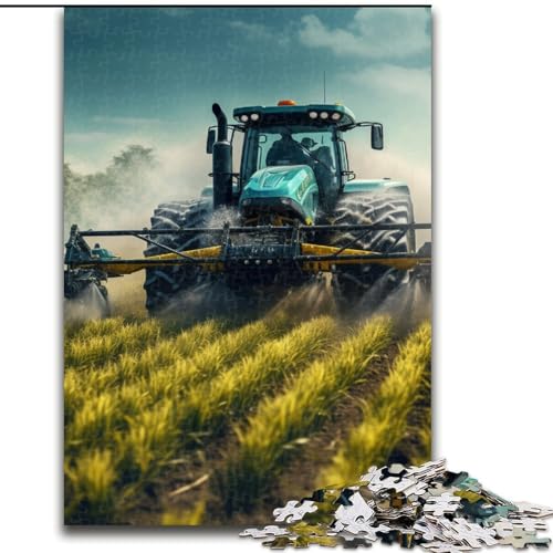 Puzzle für Erwachsene, 1000 Teile, Traktor-Puzzle aus Holz, anspruchsvolles Denkspiel für Teenager, unterhaltsames interaktives Spiel für die ganze Familie, 1000 Teile(50x75cm) von XHAXING