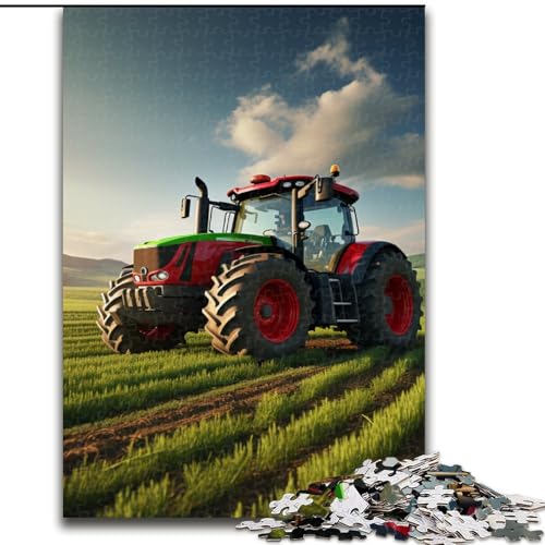 Puzzle für Erwachsene, 1000 Teile, Traktor-Puzzles aus Holz, interaktives Familienspiel, Denksport-Geschenk, Lernspielzeug, 1000 Teile(50x75cm) von XHAXING