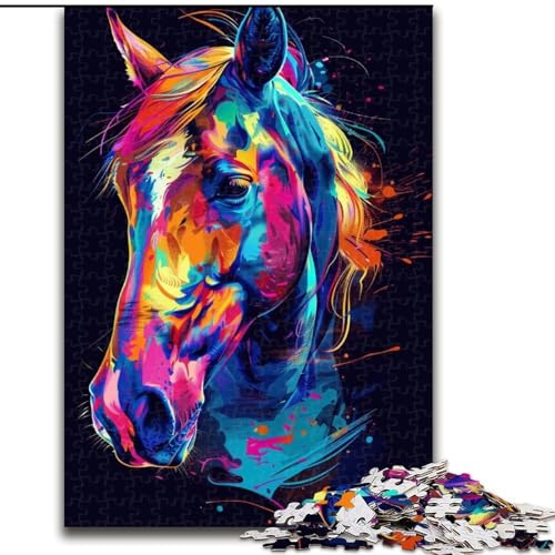 Puzzle für Erwachsene, 1000 Teile, Traumkunst, Pferde-Puzzle aus Holz, Spaß für die ganze Familie, Basteln, perfekt für Geburtstage, Feiertage, 1000 Stück(50x75cm) von XHAXING