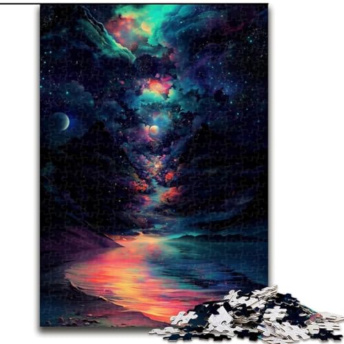 Puzzle für Erwachsene, 1000 Teile, Traumplaneten-Puzzle, aus Pappe, Eltern, Partner, Freunde – ab 14 Jahren, 1000 Teile(26x38cm) von XHAXING