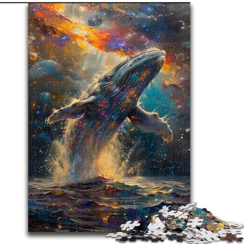 Puzzle für Erwachsene, 1000 Teile, Walsprung-Puzzle aus Pappe, anspruchsvolles Denkspiel für Teenager, unterhaltsames interaktives Spiel für die ganze Familie, 1000 Teile(26x38cm) von XHAXING