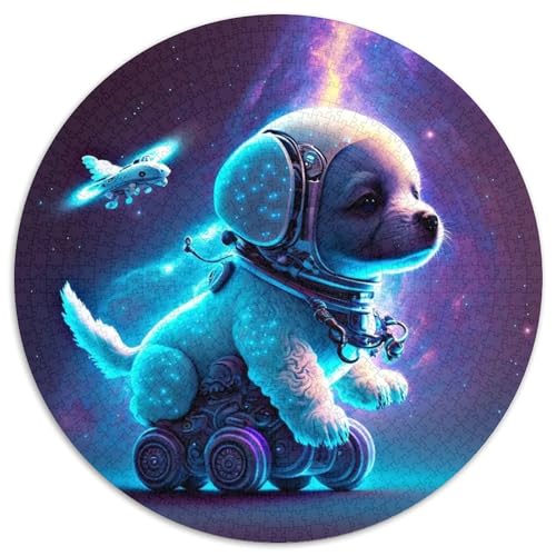 Puzzle für Erwachsene, 1000 Teile, Weltraumhund-Papierpuzzle, Denksportaufgabe, Spiel für Erwachsene, interaktive Familienaktivität (Größe 67,5 x 67,5 cm) von XHAXING