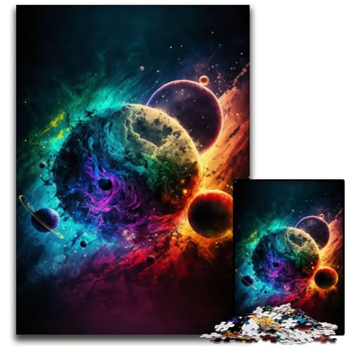 Puzzle für Erwachsene, 1000 Teile, Zusammenbruch der Planeten, Papppuzzle für Erwachsene, Denkspiel für Teenager und Familieninteraktion, 26x38cm Puzzle für Erwachsene, 1000 Teile, Zusammenbruch der Planeten, Papppuzzle für Erwachsene, Denkspiel für Teenager und Familieninteraktion, 26x38cm von XHAXING