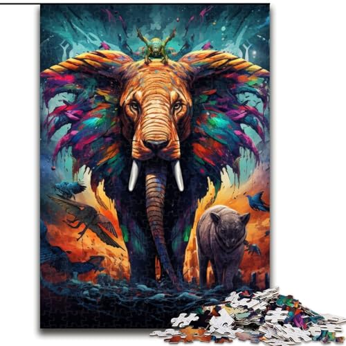 Puzzle für Erwachsene, 1000 Teile, afrikanische Tiere, aus Pappe, anspruchsvolles Denkspiel für Teenager, Spaß für den Familienspieleabend, 1000 Teile(26x38cm) von XHAXING