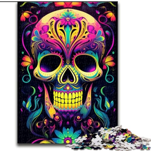 Puzzle für Erwachsene, 1000 Teile, buntes Neon-Graffiti-Totenkopf-Puzzle aus Holz, anspruchsvolles Denkspiel für Teenager, unterhaltsames interaktives Spiel für die ganze Familie, 1000 Teile(50x75cm) Puzzle für Erwachsene, 1000 Teile, buntes Neon-Graffiti-Totenkopf-Puzzle aus Holz, anspruchsvolles Denkspiel für Teenager, unterhaltsames interaktives Spiel für die ganze Familie, 1000 Teile(50x75cm) von XHAXING