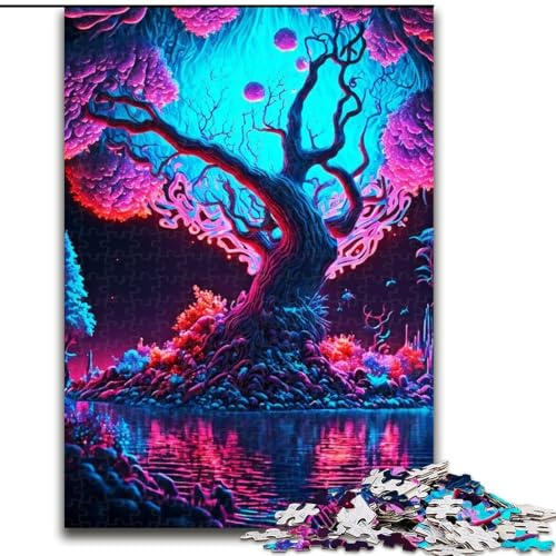 Puzzle für Erwachsene, 1000 Teile, farbenfrohes Naturpuzzle aus Holz, anspruchsvolles Denkspiel für Teenager, Spaß für den Familienspieleabend, 1000 Teile(50x75cm) von XHAXING