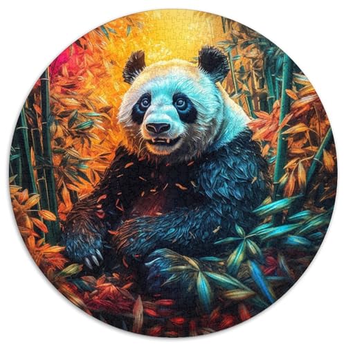 Puzzle für Erwachsene, 1000 Teile, farbenfrohes Tierpanda-Puzzle, 1000 Teile, mit interaktivem Familienspiel, Kinder ab 14 Jahren (67,5 x 67,5 cm) von XHAXING