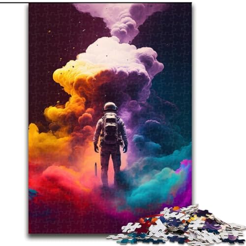 Puzzle für Erwachsene, 1000 Teile, farbige Astronauten-Puzzles aus Holz, anspruchsvolles Denkspiel für Teenager, unterhaltsames interaktives Spiel für die ganze Familie, 1000 Teile(50x75cm) von XHAXING