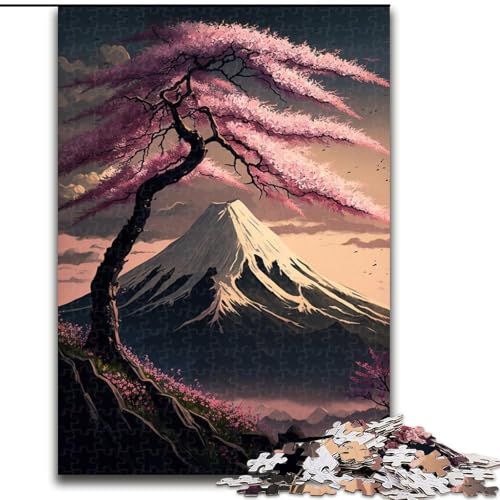Puzzle für Erwachsene, 1000 Teile, japanische Kirschblüten, aus Pappe, anspruchsvolles Denkspiel für Teenager, Spaß für den Spieleabend mit der Familie, 1000 Teile(26x38cm) von XHAXING