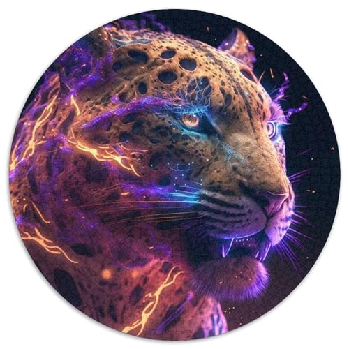 Puzzle für Erwachsene, 1000 Teile, kosmische Kunst, Leoparden-Papierpuzzle, anspruchsvolles Denkspiel für Teenager, perfekt als Heimdekoration oder Geschenk (Größe 67,5 x 67,5 cm) von XHAXING
