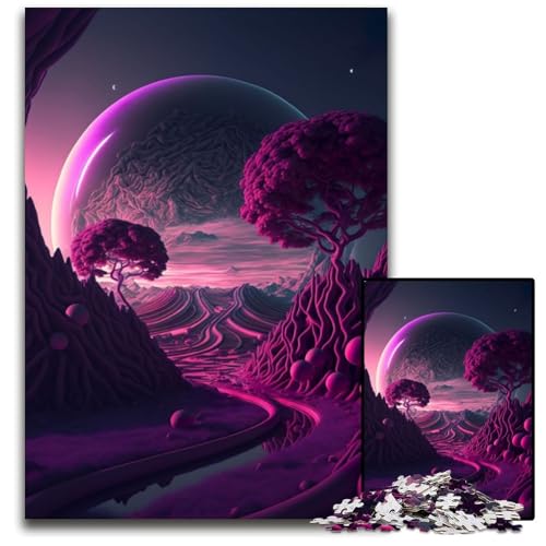 Puzzle für Erwachsene, 1000 Teile, kosmische Landschaft, aus Pappe, perfekte Dekoration für Zuhause oder das Büro, 26x38cm Puzzle für Erwachsene, 1000 Teile, kosmische Landschaft, aus Pappe, perfekte Dekoration für Zuhause oder das Büro, 26x38cm von XHAXING