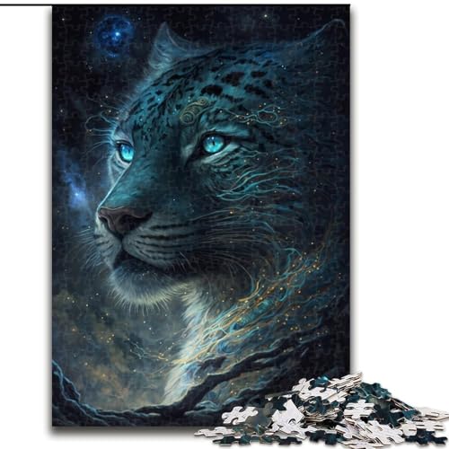 Puzzle für Erwachsene, 1000 Teile, magischer Leopard, aus Holz, lehrreiches und unterhaltsames Indoor-Spiel für die Heimdekoration, 1000 Teile(50x75cm) von XHAXING