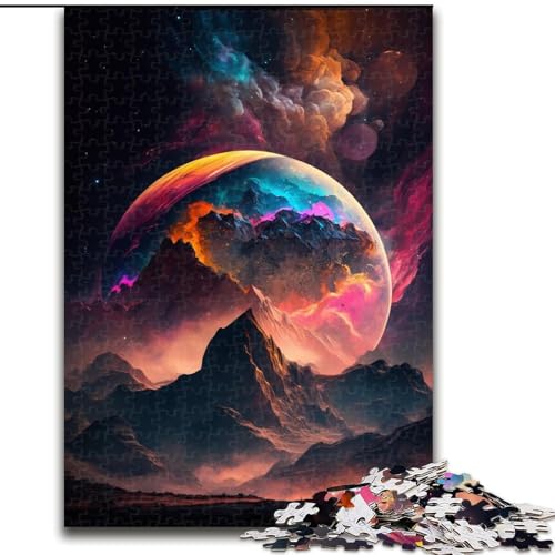Puzzle für Erwachsene, 1000 Teile, mystischer Berggipfel, aus Pappe, anspruchsvolles Denkspiel für Teenager, Spaß für den Spieleabend mit der Familie, 1000 Teile(26x38cm) von XHAXING