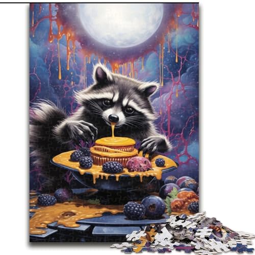 Puzzle für Erwachsene, 1000 Teile, psychedelisches Tier-Waschbär-Puzzle aus Holz, anspruchsvolles Denkspiel für Teenager, unterhaltsames interaktives Spiel für die ganze Familie, 1000 Teile(50x75cm) Puzzle für Erwachsene, 1000 Teile, psychedelisches Tier-Waschbär-Puzzle aus Holz, anspruchsvolles Denkspiel für Teenager, unterhaltsames interaktives Spiel für die ganze Familie, 1000 Teile(50x75cm) von XHAXING