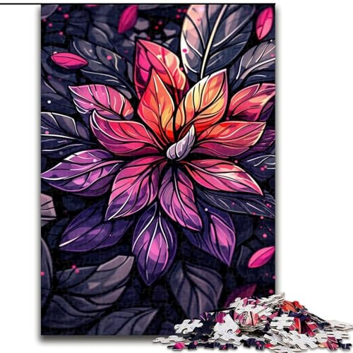 Puzzle für Erwachsene, 1000 Teile, schöne Blumen, aus Pappe, Eltern, Partner, Freunde – ab 14 Jahren, 1000 Teile(26x38cm) von XHAXING