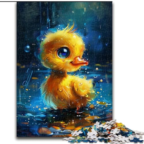 Puzzle für Erwachsene, 1000 Teile, süße kleine gelbe Ente, aus Holz, Geburtstage, Feiertage und Heimdekoration, 1000 Teile(50x75cm) von XHAXING