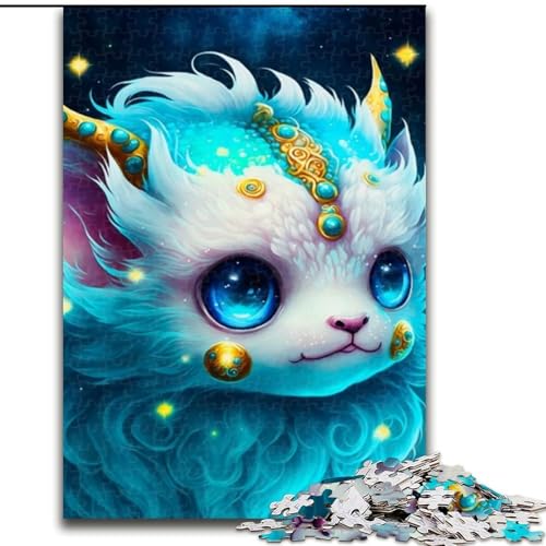 Puzzle für Erwachsene, 1000 Teile, süßes Drachenbaby-Puzzle aus Holz, Eltern, Partner, Freunde – ab 14 Jahren, 1000 Teile(50x75cm) von XHAXING