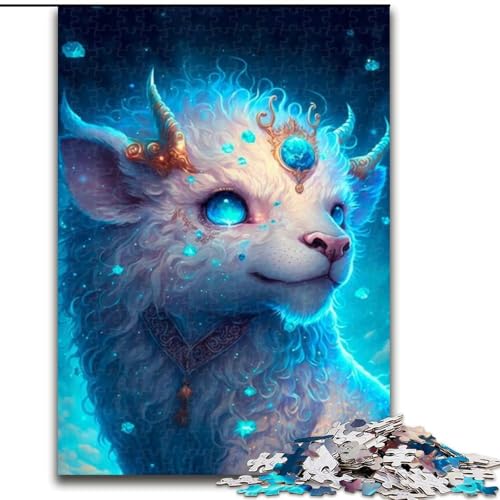 Puzzle für Erwachsene, 1000 Teile, süßes Drachenbaby-Puzzle aus Holz, anspruchsvolles Denkspiel für Teenager, unterhaltsames interaktives Spiel für die ganze Familie, 1000 Teile(50x75cm) von XHAXING