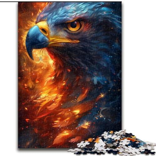 Puzzle für Erwachsene, 1000 Teile, wunderschöne Adler-Puzzles aus Pappe, ideal für Familienspaß Feiertage, Geburtstage, 1000 Teile(26x38cm) von XHAXING