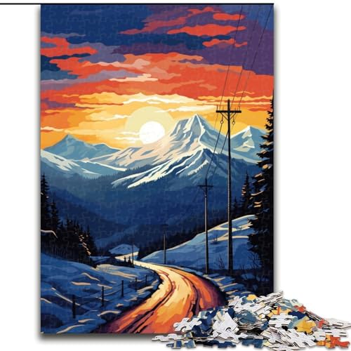 Puzzle für Erwachsene, 1000 Teile, wunderschöne Aurora Borealis-Puzzles aus Holz, lehrreiches und unterhaltsames Indoor-Spiel für die Heimdekoration, 1000 Teile(50x75cm) von XHAXING