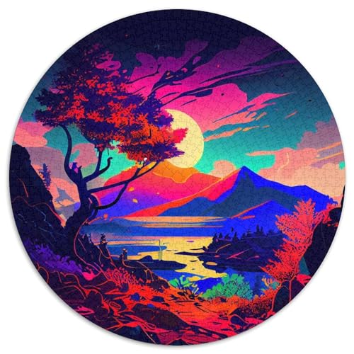 Puzzle für Erwachsene, 1000 Teile, wunderschöne Landschaft, 1000-teiliges Puzzle mit interaktivem Familienspiel, Kinder ab 14 Jahren (67,5 x 67,5 cm) von XHAXING