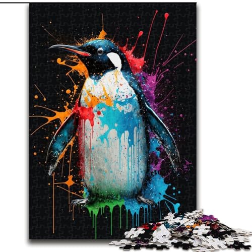 Puzzle für Erwachsene, 1000 Teile, wunderschöne Pinguin-Puzzles aus Pappe, Spaß für die ganze Familie, Basteln, perfekt für Geburtstage, Feiertage, 1000 Teile(26x38cm) von XHAXING