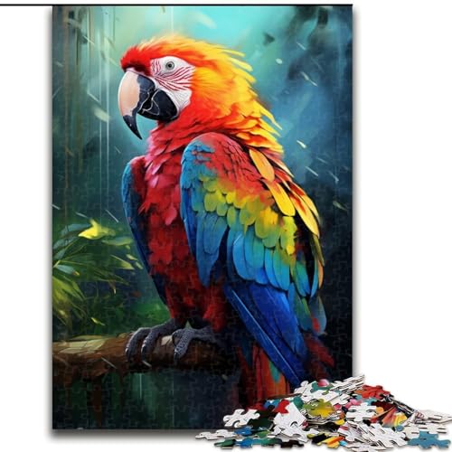 Puzzle für Erwachsene, 1000 Teile, wunderschönes Papageien-Puzzle aus Holz, Geschenk für Männer und Frauen, Alltag und besondere Anlässe, 1000 Teile(50x75cm) von XHAXING