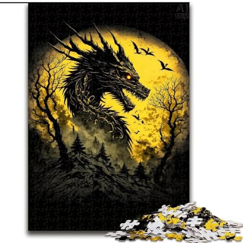 Puzzle für Erwachsene, 1000 Teile, wunderschönes goldenes Drachen-Puzzle aus Holz, anspruchsvolles Denkspiel für Teenager, unterhaltsames interaktives Spiel für die ganze Familie, 1000 Teile(50x75cm) Puzzle für Erwachsene, 1000 Teile, wunderschönes goldenes Drachen-Puzzle aus Holz, anspruchsvolles Denkspiel für Teenager, unterhaltsames interaktives Spiel für die ganze Familie, 1000 Teile(50x75cm) von XHAXING
