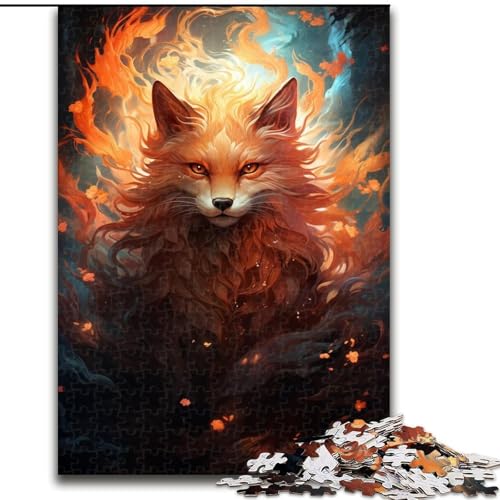 Puzzle für Erwachsene, 1000 Teile Der geheimnisvolle Fuchs, aus Pappe, für Teenager und Familienspaß – DIY-Denkspiel, Geschenk, 1000 Teile(26x38cm) von XHAXING